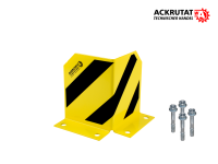 Rammschutzecke L-Form Anfahrschutz H200 mm Stahl Maschinenschutzecke Eckschutz inkl. 4x Bodenanker Rammschutzecke L-Form Anfahrschutz H200 mm Stahl Maschinenschutzecke Eckschutz inkl. 4x Bodenanker