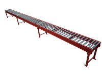 Dexion Transportbahn Länge 9.000 mm Schwerkraftrollenbahn Rollenförderer Rollenbahn angetrieben Dexion Transportbahn Länge 9.000 mm Schwerkraftrollenbahn Rollenförderer Rollenbahn angetrieben