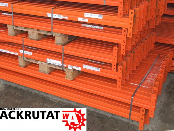 20x Meta Multipal Traversen LW 3600 mm orange Palettenregalholm Regalauflage