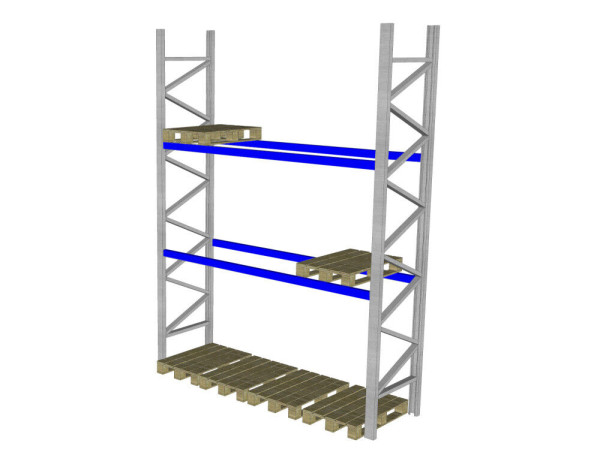 Schäfer PR600 Schwerlastregal Palettenregal Höhe 4.000 mm Stahlregal Lagerregal Lagersystem