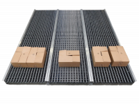 Röllchenleisten 6075 x 550 mm Röllchenteppich Röllchenbahn Durchlaufregal Stahlprofil Schiene Röllchenleisten 6075 x 550 mm Röllchenteppich Röllchenbahn Durchlaufregal Stahlprofil Schiene