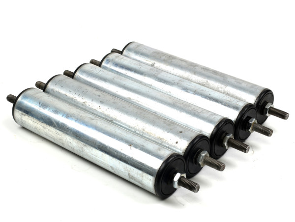 5x Stahlrolle RL 230 mm Tragrolle Förderrolle Ø 50 mm Förderbandrolle