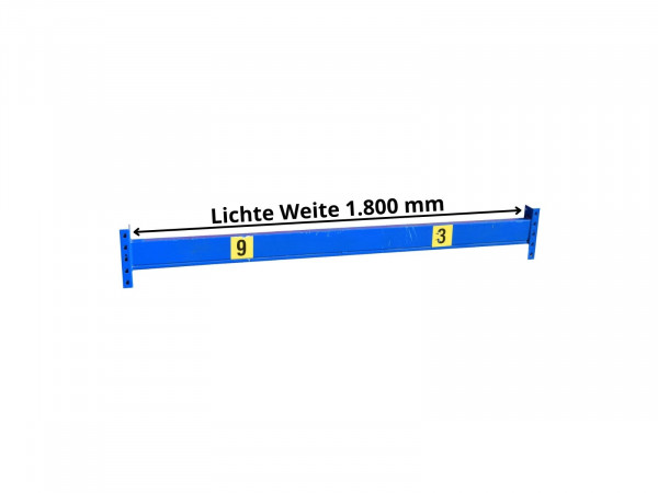 SSI Schäfer Palettenregaltraverse Lichte Weite 1.800 mm Stahl blau
