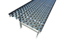 Röllchenbahn Rollenbahn Förderstrecke Kunststoffröllchen Transportband   Röllchenbahn Rollenbahn Förderstrecke Kunststoffröllchen Transportband