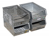 Rapidbox Lagerkisten stapelbare Metallkästen Rapidbox Lagerkisten stapelbare Metallkästen