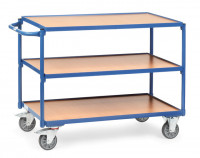 Fetra Tischwagen 2952 Ladefläche 1.000 x 600 mm 300 kg mit 3 Böden aus Holz Griff waagerecht Fetra Tischwagen 2952 Ladefläche 1.000 x 600 mm 300 kg mit 3 Böden aus Holz Griff waagerecht