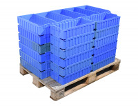 42 Stück Schäfer RK521B Regalkästen blau 243x490x115 mm  42 Stück Schäfer RK521B Regalkästen blau 243x490x115 mm