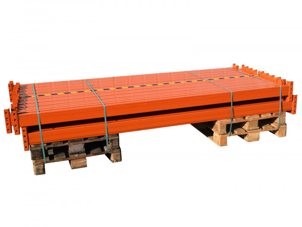 Traversen Mecalux LW2700 H110 B50 Palettenregal Holm Stahl orange Balken