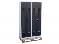 Umkleidespind 4 Abteile 1.200x500x2.000 mm Kessler&Söhne Garderobenschrank Umkleidespind 4 Abteile 1.200x500x2.000 mm Kessler&Söhne Garderobenschrank