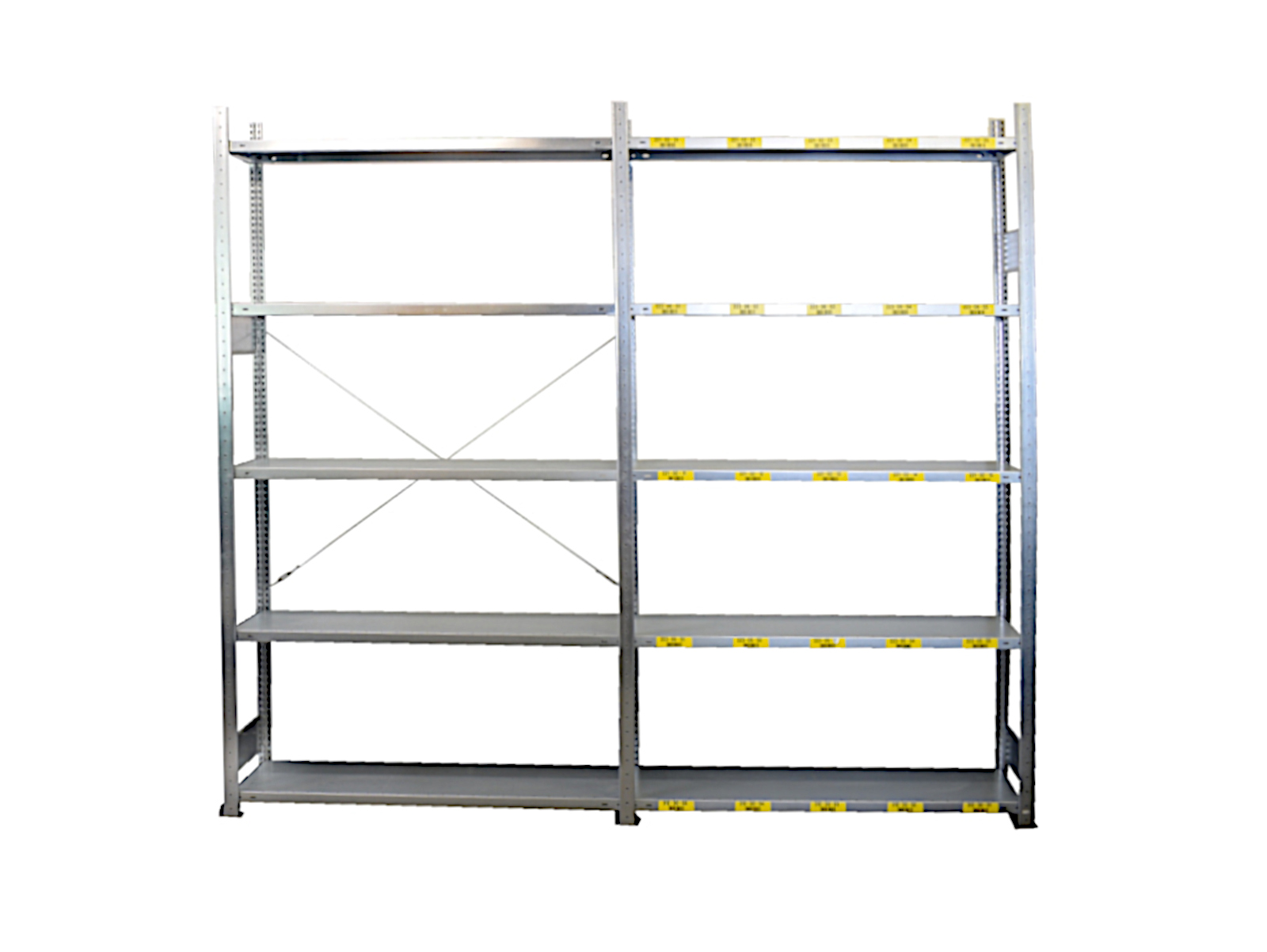 H2500 T500 L6600 Meta Fachbodenregal High Clip Lagerregal 6 Felder Steckregal 
