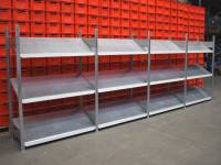 Schulte Schraegbodenregal L5285mm Bereitstellregal mit Schraegablagen Schulte Schraegbodenregal L5285mm Bereitstellregal mit Schraegablagen