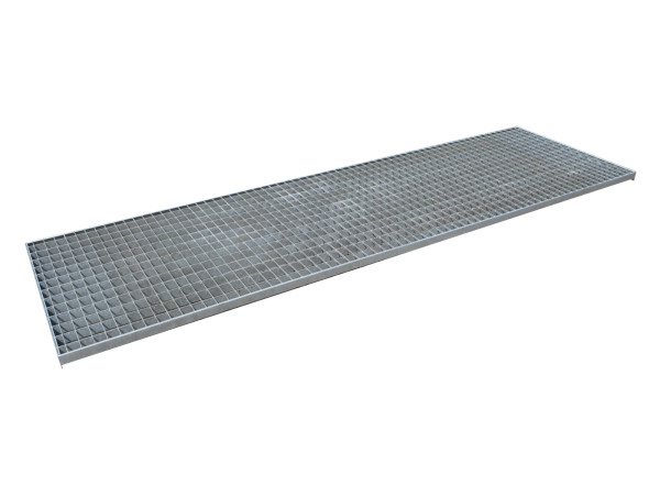Gitterrostauflage für Doppelzeile tiefe 3.000 mm, verzinkt Stahl gebraucht