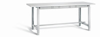 Otto Kind Werkbank 2004 x 750 x 718-958 mm (BxTxH), Melaminplatte, grau, Typ allrounder 111 m Otto Kind Werkbank 2004 x 750 x 718-958 mm (BxTxH), Melaminplatte, grau, Typ allrounder 111 m
