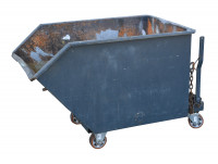 Stahlkippcontainer 368 l Stapleranbaugerät Muldenkipper 850x700x620 mm gebraucht Stahlkippcontainer 368 l Stapleranbaugerät Muldenkipper 850x700x620 mm gebraucht