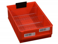 Lagerkasten 183x300x81 mm lebensmittelecht rot stapelbar Lagerkasten 183x300x81 mm lebensmittelecht rot stapelbar