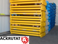 10 gelbe Traversen Torri Eurostock Längstraverse Palettenregal Holm 10 gelbe Traversen Torri Eurostock Längstraverse Palettenregal Holm