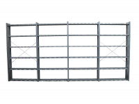 H2540 T290 L5325 Meta Clip Fachbodenregal Lagerregal 4 Felder Werkstattregal H2540 T290 L5325 Meta Clip Fachbodenregal Lagerregal 4 Felder Werkstattregal