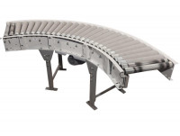 90° Förderkurve angetrieben Rollenbahnkurve Breite 500 mm Kurvenförderer 0,7 m/s   90° Förderkurve angetrieben Rollenbahnkurve Breite 500 mm Kurvenförderer 0,7 m/s
