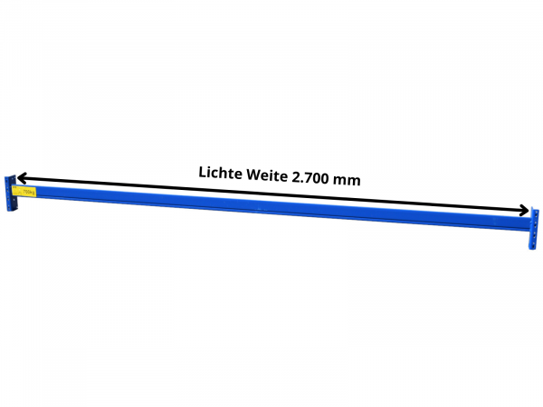 Bito F2 Traverse Weitspannregal Lichte Weite 2.700 mm blau
