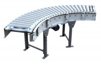 Rollenbahnkurve 90° VanDerLande Kurvenrollenbahn Stückgutförderer Kurvenförderer   Rollenbahnkurve 90° VanDerLande Kurvenrollenbahn Stückgutförderer Kurvenförderer