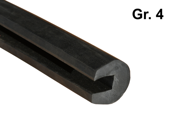Siebschutzprofil Gr. 4 SBR Gummi Klemmprofil