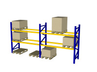 Höhe 4000 Jungheinrich Typ B MPB Lichte Weite 2700 Palettenregal Schwerlastregal  Höhe 4000 Jungheinrich Typ B MPB Lichte Weite 2700 Palettenregal Schwerlastregal