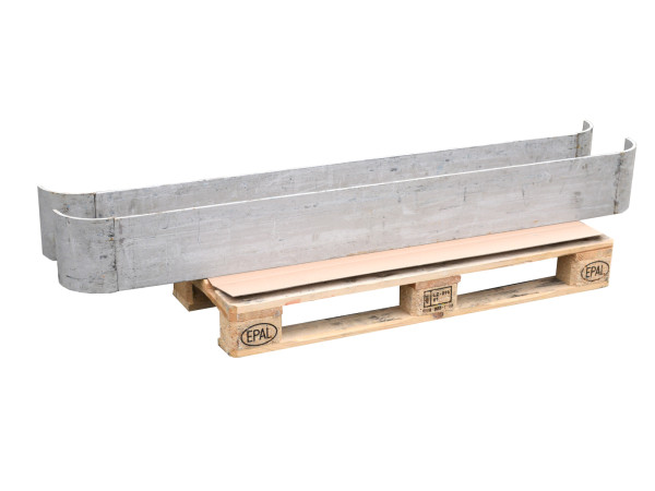 2 Stück Anfahrschutzplanke Rammschutzelement Breite 1800 mm Anfahrschutz