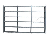 H2540 T290 L4000 Meta Clip Fachbodenregal 3 Felder Lagerregal Metallregal H2540 T290 L4000 Meta Clip Fachbodenregal 3 Felder Lagerregal Metallregal