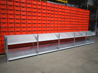 Sicherungsstift Schraegbodenregal Bereitstellregal Laenge 6600 mm Lagerregal Stahlregal Sicherungsstift Schraegbodenregal Bereitstellregal Laenge 6600 mm Lagerregal Stahlregal