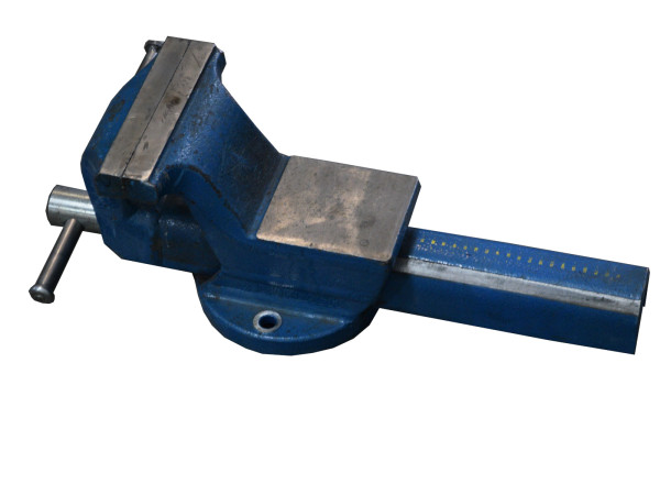 Schraubstockapparat blau lackiert Stahl Schraubstock Werkbank Werkzeug
