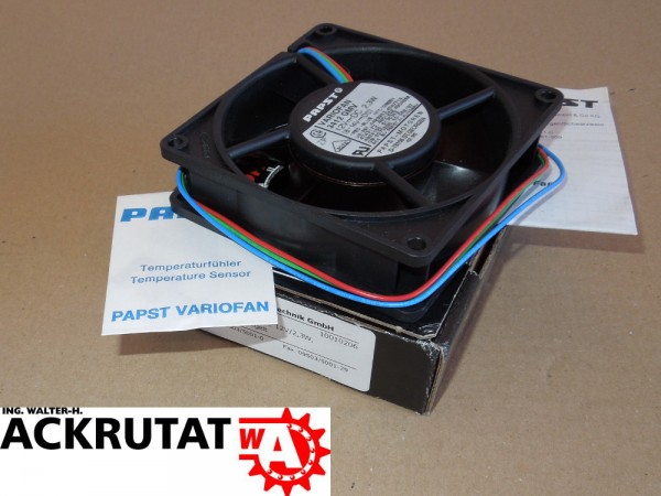 2 Papst Variofan 3412 GMV DC-Axiallüfter Gehäuselüfter Lüfter PC-Lüfter 2,3 W