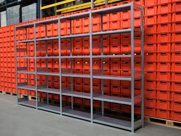 Bito Fachregal Stahlregal Laenge 4085 mm Kellerregal Fachbodenregal Lagerregal