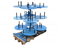 Schlauchhaspel 1990 x 1850 x 2150 mm (BxTxH) 12x Drehteller Schlauchlagerung Schlauchhaspel 1990 x 1850 x 2150 mm (BxTxH) 12x Drehteller Schlauchlagerung