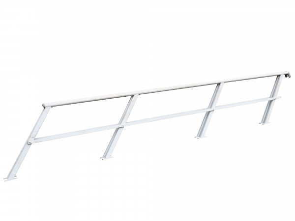 Treppenhandlauf 2 Stück Stahl weiß lackiert Länge 4.350 mm 