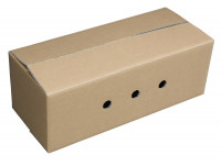 Versandkartonage braun Wellpappe zweiwellig 245x585x210 mm Versandkartonage braun Wellpappe zweiwellig 245x585x210 mm