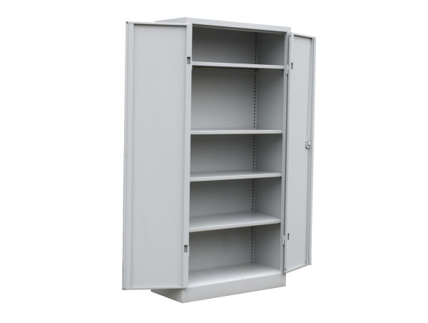 Flügeltürenschrank Stahlspind Innenmaß 945x360x1.840 mm Materialschrank lichtgrau