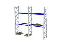 Metalsistem Palettenregal Länge 6.390 mm Höhe 5.000 mm 2 Ebenen Lichte Weite 3.000 mm Metalsistem Palettenregal Länge 6.390 mm Höhe 5.000 mm 2 Ebenen Lichte Weite 3.000 mm