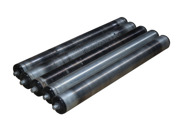 Rollex Tragrollen Stahlrolle für Rollenbahn RL 495 mm Sechskant Federachse Stahl