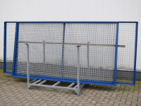 8x Rückwandgitter Breite 2.785 / 3.685 mm Höhe 1.500 mm Absperrgitter Zaun blau 8x Rückwandgitter Breite 2.785 / 3.685 mm Höhe 1.500 mm Absperrgitter Zaun blau