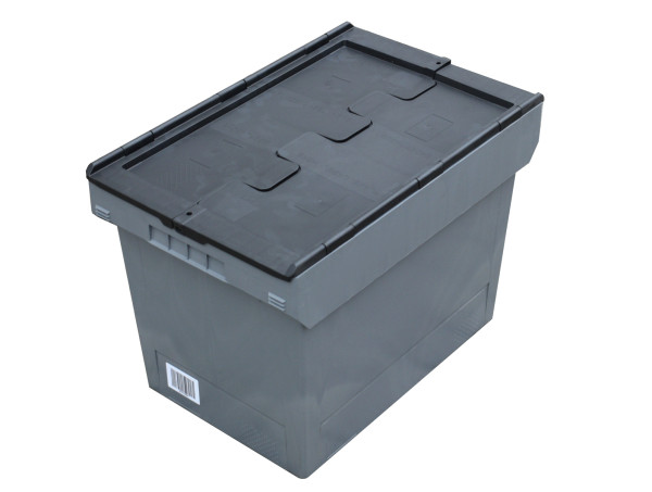 Industriekiste Mehrwegbehälter Bito MB 6442 grau/schwarz Stapelbehälter Lagerkiste