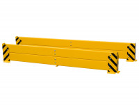 Rammschutzplanke Breite 2.500 / 2.900 mm Palettenregal Doppelzeile Anfahrschutz Rammschutzplanke Breite 2.500 / 2.900 mm Palettenregal Doppelzeile Anfahrschutz