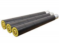 3x Tragrollen für Kurvenrollenbahn Interroll Ø 50-90 mm, RL550 mm konisch 3x Tragrollen für Kurvenrollenbahn Interroll Ø 50-90 mm, RL550 mm konisch