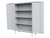 Materialschrank Stahl Flügeltürenschrank Innenmaß 1.160x335x1.475 mm Materialschrank Stahl Flügeltürenschrank Innenmaß 1.160x335x1.475 mm