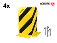 4x Rammschutzecke Anfahrschutz H300 mm Eckschutz L-Form Schutzwinkel inkl. 8x Bodenanker 4x Rammschutzecke Anfahrschutz H300 mm Eckschutz L-Form Schutzwinkel inkl. 8x Bodenanker