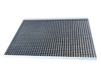 Traversenauflage Gitterrostauflage Stahl feuerverzinkt für Tiefe 1.050 mm  Traversenauflage Gitterrostauflage Stahl feuerverzinkt für Tiefe 1.050 mm