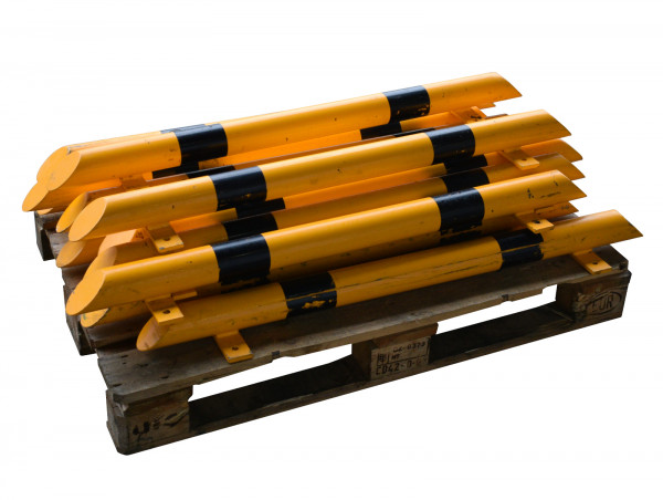 14x Rammschutzbalken 1.180 x 200 mm (LxH) Anfahrschutz Regaldurchgang Stahl gelb
