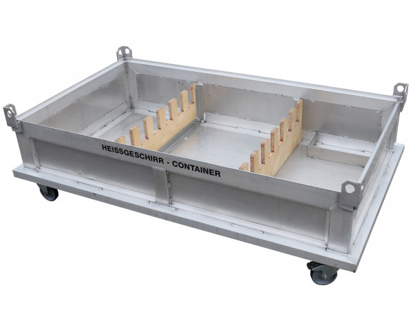 Aluminium Transportcontainer fahrbar 2.620x1.530x845 mm (LxBxH) Rollcontainer