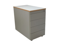 Standcontainer grau gebraucht 5 Schubladen Schloss inkl. Schlüssel Holz Metall Standcontainer grau gebraucht 5 Schubladen Schloss inkl. Schlüssel Holz Metall