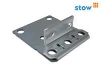 Stow Fußplatte 4 mm Regalfuß für 85 / 100 mm Rahmenprofilbreite Stahlblech, verzinkt Stow Fußplatte 4 mm Regalfuß für 85 / 100 mm Rahmenprofilbreite Stahlblech, verzinkt