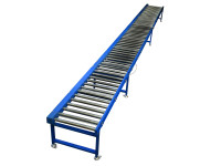 Rollenbahn angetrieben Länge 7.860 mm Förderbreite 585 mm Förderstrecke 0,34 m/s Rollenbahn angetrieben Länge 7.860 mm Förderbreite 585 mm Förderstrecke 0,34 m/s